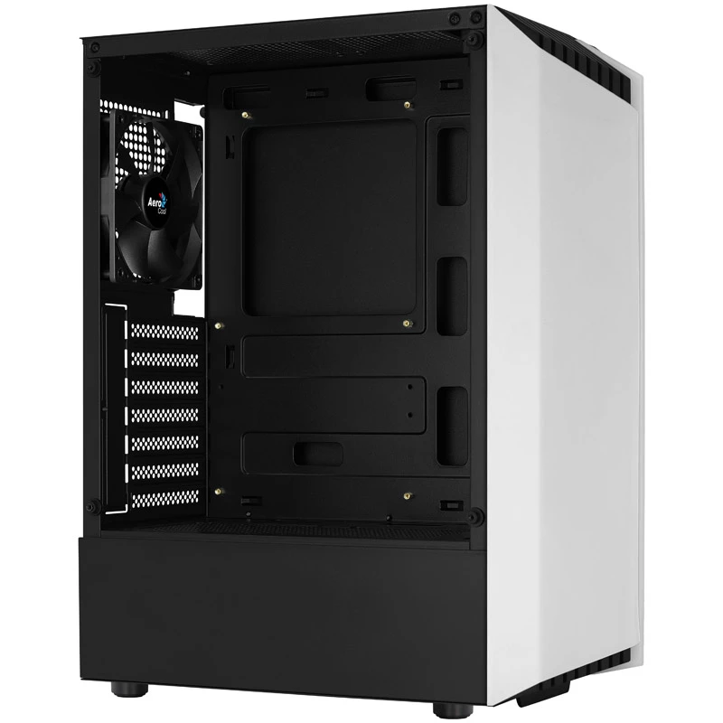 Aerocool Bionic V1 Midi-Tower, RGB, Tempered Glass - Μαύρο/Λευκό