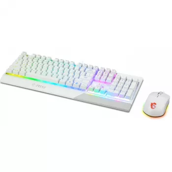 MSI Vigor GK30 Combo Λευκό Σετ Πληκτρολογίου και Ποντικιού Gaming (DE Layout)