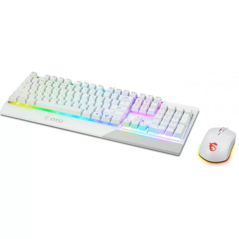 MSI Vigor GK30 Combo Λευκό Σετ Πληκτρολογίου και Ποντικιού Gaming (DE Layout)