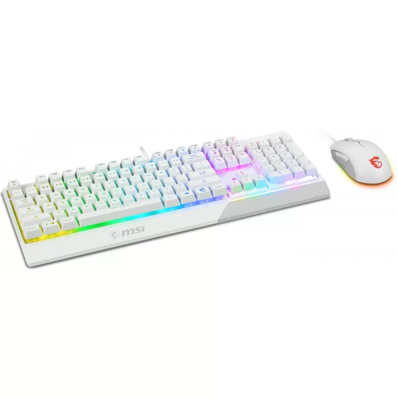 MSI Vigor GK30 Combo Λευκό Σετ Πληκτρολογίου και Ποντικιού Gaming (DE Layout)