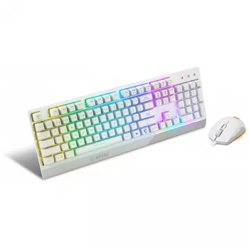 MSI Vigor GK30 Combo Λευκό Σετ Πληκτρολογίου και Ποντικιού Gaming (DE Layout)