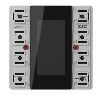 JUNG KNX Συμπαγές Module Ελεγκτή Χώρου 4-θέσιο LS5294D1ST Ανοξείδωτο Χάλυβας Σειρά LS