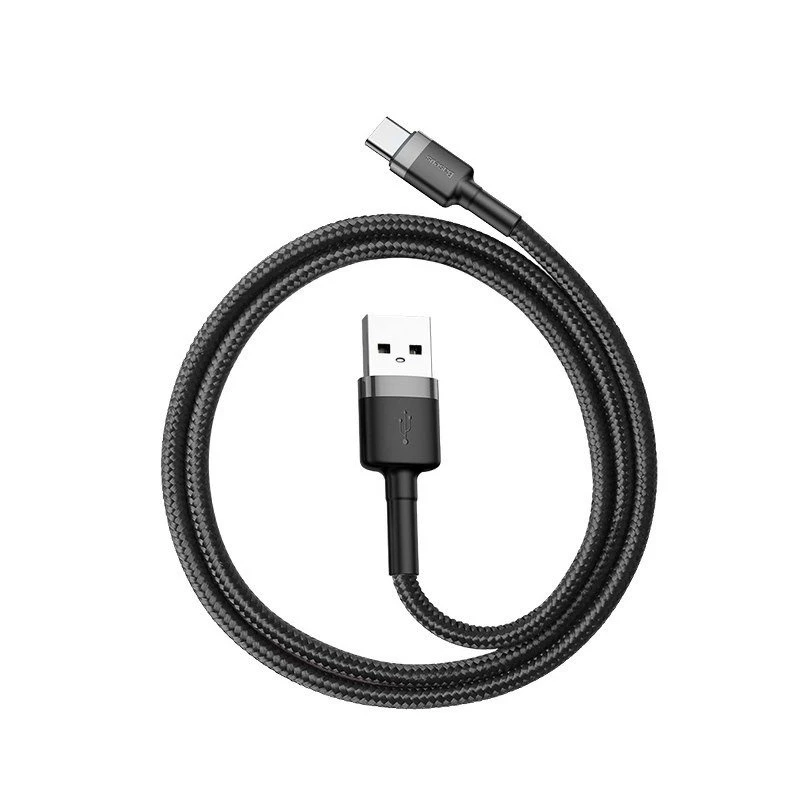 Baseus Cafule καλώδιο USB-A σε USB-C 0,5m Γκρι+Μαύρο