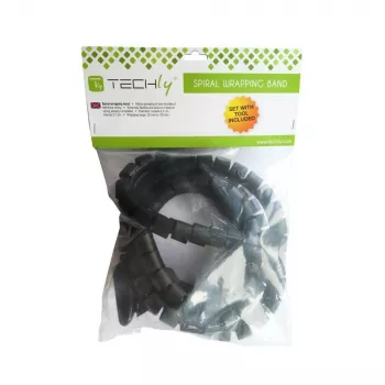 Techly διαχείριση καλωδίων 2,5 m, μαύρο
