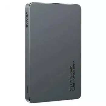 USAMS Power Bank 5000mAh 20W PD MagSafe ασύρματο γκρι