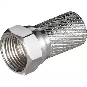 GOOBAY F-βύσμα αρσενικό 7mm, Ασημί