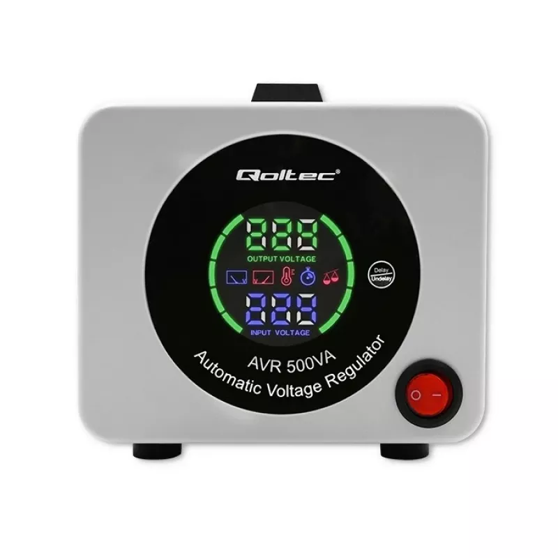 Qoltec 50722 Αυτόματος σταθεροποιητής τάσης AVR 500VA 300W
