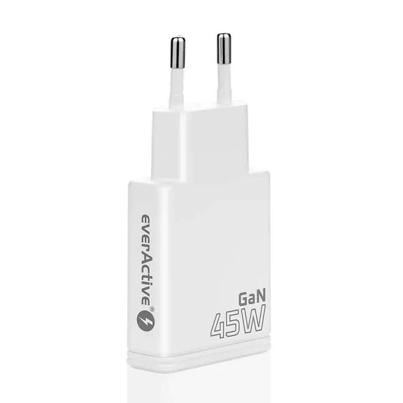 EVERACTIVE GaN QC3.0 45W επιτοίχιος φορτιστής USB-C SC-460Q λευκό