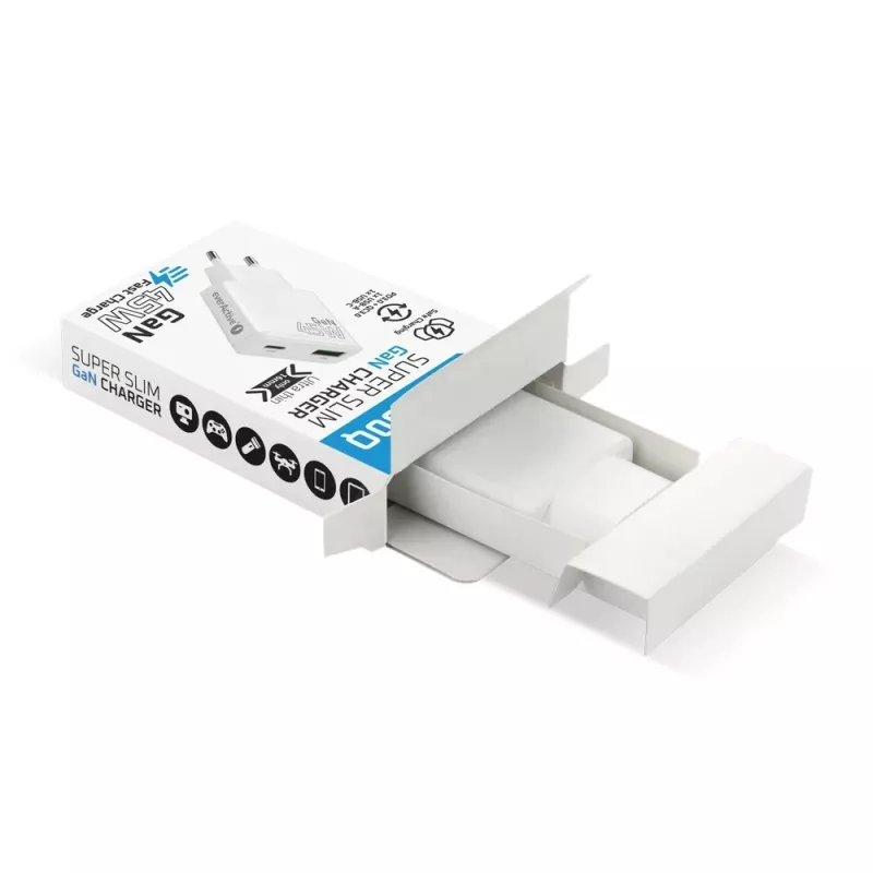 EVERACTIVE GaN QC3.0 45W επιτοίχιος φορτιστής USB-C SC-460Q λευκό