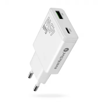 EVERACTIVE GaN QC3.0 45W επιτοίχιος φορτιστής USB-C SC-460Q λευκό