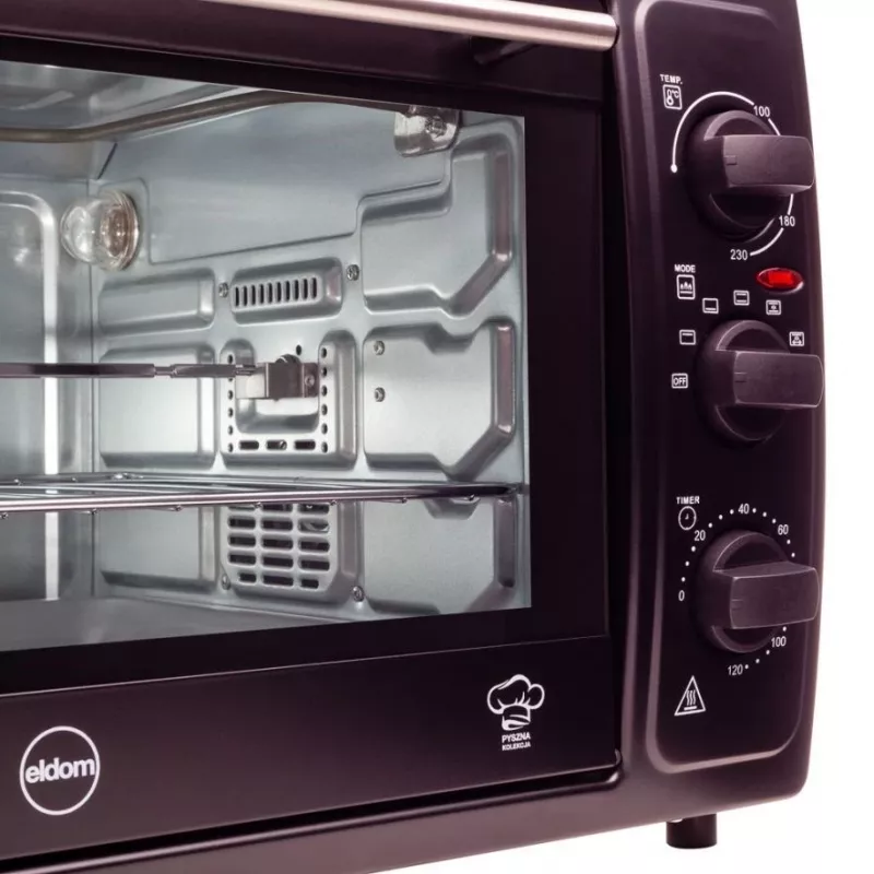 ELDOM PR500 φούρνος 48L 2000W μαύρο/ασημί