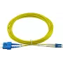 BlueOptics Duplex Καλώδιο Patch Οπτικής Ίνας LC-UPC/SC-UPC Singlemode 15 Μέτρα