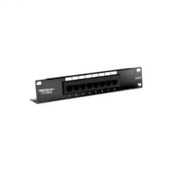 TRENDnet TC-P08C6 Cat6 Αθωράκιστο Patch Panel - 8 Θύρες Επιτοίχια Τοποθέτηση