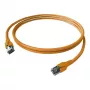 ZVK EasyLan CP1KOBOBO0010 FlexBoot Cat.6 Θωρακισμένο καλώδιο patch πορτοκαλί 1.0m