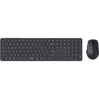 Rapoo E9810M Ασύρματο Multi-Mode σετ desktop, QWERTZ, σκούρο γκρι