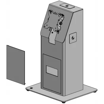 Ergonomic Solutions Mini Kiosk με βάση δαπέδου για τοποθέτηση σε τραπέζι - Μαύρο