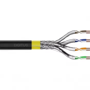 DIGITUS CAT 7A S/FTP Καλώδιο Δεδομένων - Καλώδιο Εδάφους, 50 m Κουλούρα, Simplex, PE