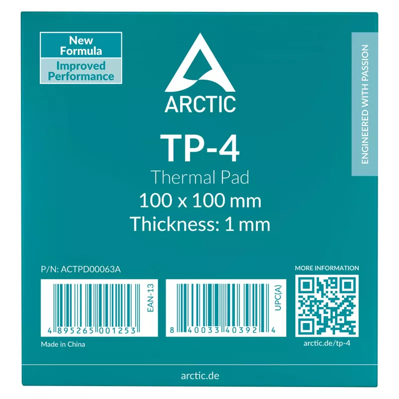 ARCTIC Thermal Pad TP-4 100x100mm 1mm γκρι