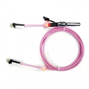 EasyLan saCon Duplex LED καλώδιο patch OM4 Erika μωβ 7,5m