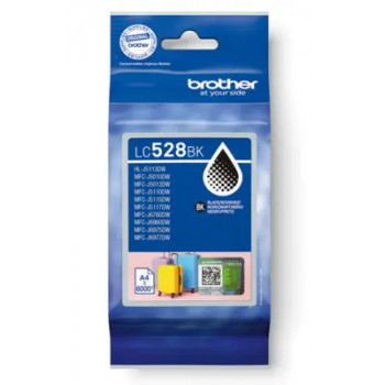 Brother LC528BKP Μελανοδοχείο Μαύρο υψηλής απόδοσης (Γνήσιο, 2400 σελίδες)