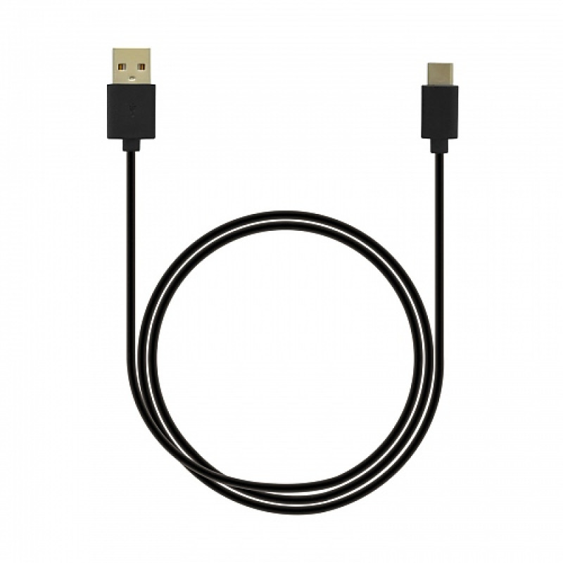 Emporia DATA-TC-GNG-B Καλώδιο USB-A σε USB-C 1 m μαύρο