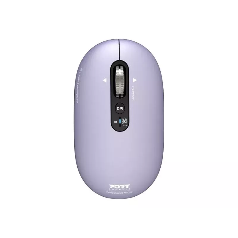 PORT Designs Pure MAC Iris επαναφορτιζόμενο οπτικό ποντίκι Bluetooth - μαύρο/γκρι