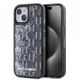 KARL LAGERFELD θήκη Liquid Glitter Monogram Gradient για iPhone 15, μαύρη