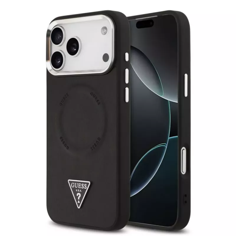 Θήκη Guess Triangle Logo MagSafe για iPhone 17 Pro Max (μαύρο)