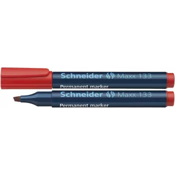 Schneider Pen Maxx 133 Μόνιμος Μαρκαδόρος - Κόκκινο - Μυτερή μύτη - Πάχος γραμμής 1-4 mm