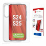 E.V.I. DISPLEX Real Glass MM + Θήκη Samsung Galaxy S24/S25