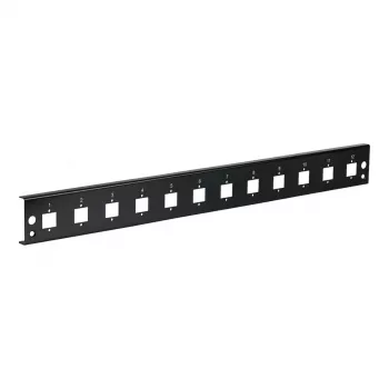 EFB Μπροστινό πάνελ 12xE2000 Duplex, E2000 Compact (RDM) ευθεία έκδοση μαύρο