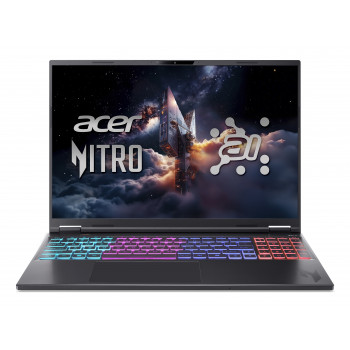 Acer Nitro 16 AI Φορητός Υπολογιστής Gaming - AMD Ryzen AI 7 350, 16GB DDR5, 1TB NVMe SSD, RTX 5050, 16 ιντσών WQXGA 165Hz IPS, No OS, Obsidian Black