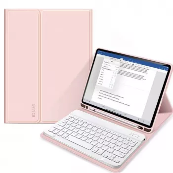 Tech-Protect SC Pen + θήκη πληκτρολογίου για iPad 10.9 inch (10η γενιά, 2022) / 11 inch (2025), ροζ