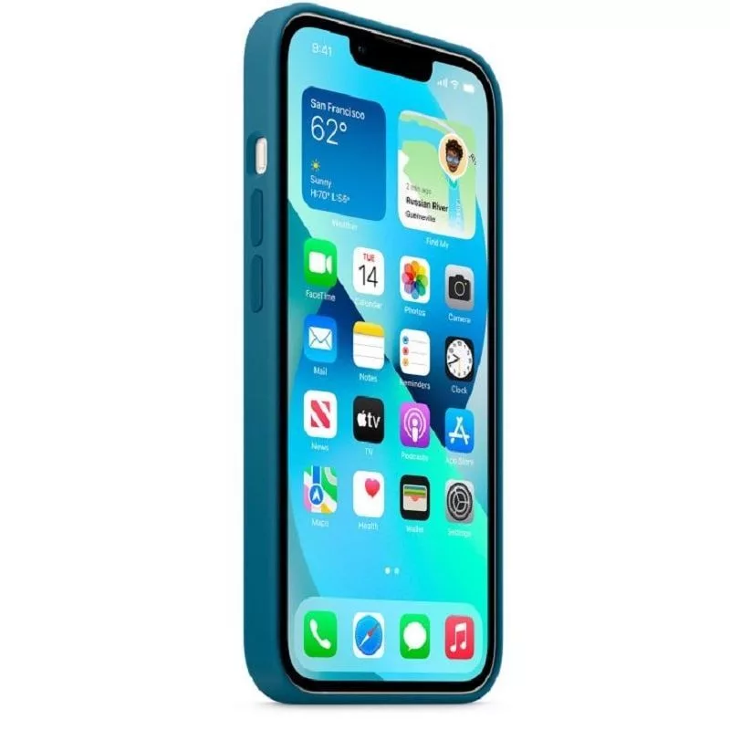 Apple iPhone 13 θήκη σιλικόνης με MagSafe Blauhäher