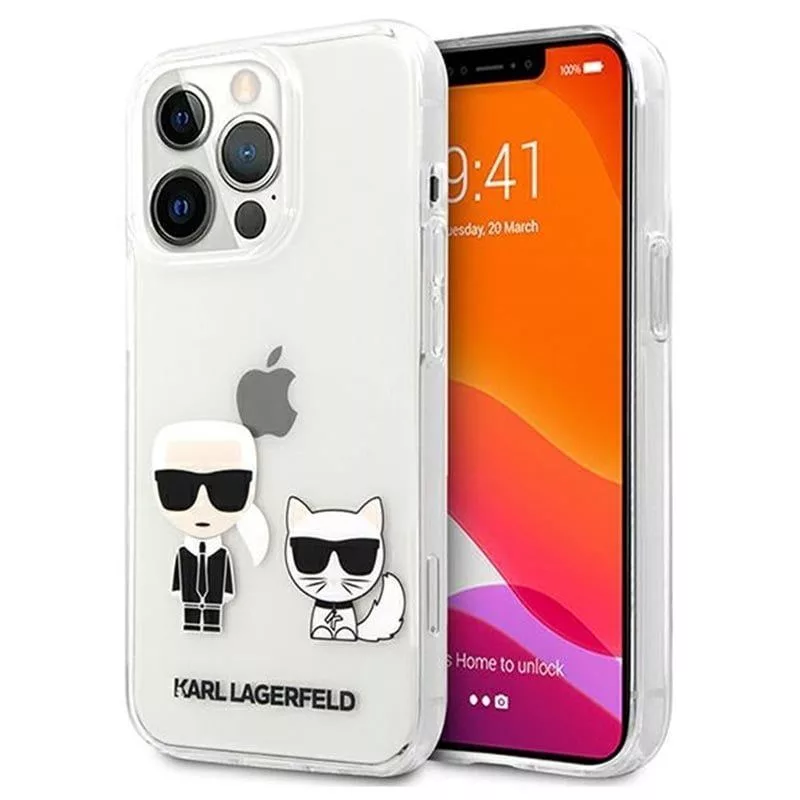 Θήκη Karl Lagerfeld για iPhone 13 Pro Choupette διάφανη