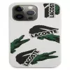Θήκη Lacoste για Apple iPhone 13 Pro Liquid Silicone Allover Pattern λευκή