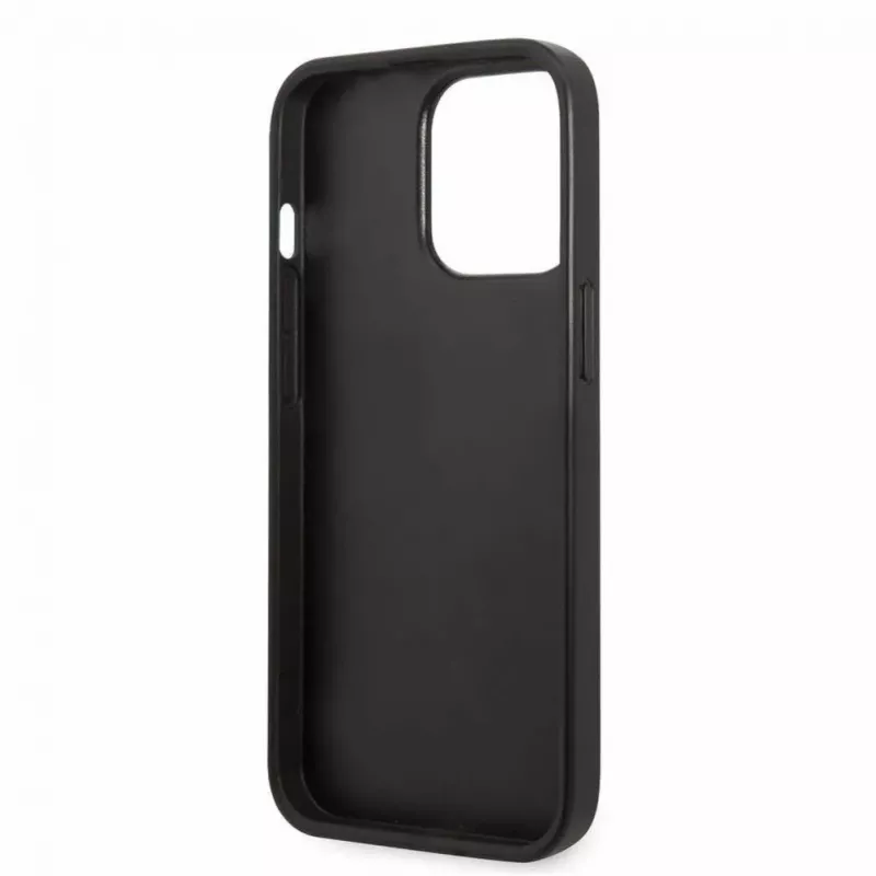 Θήκη Karl Lagerfeld για Apple iPhone 13 Pro Monogram Plaque μαύρη ροζ