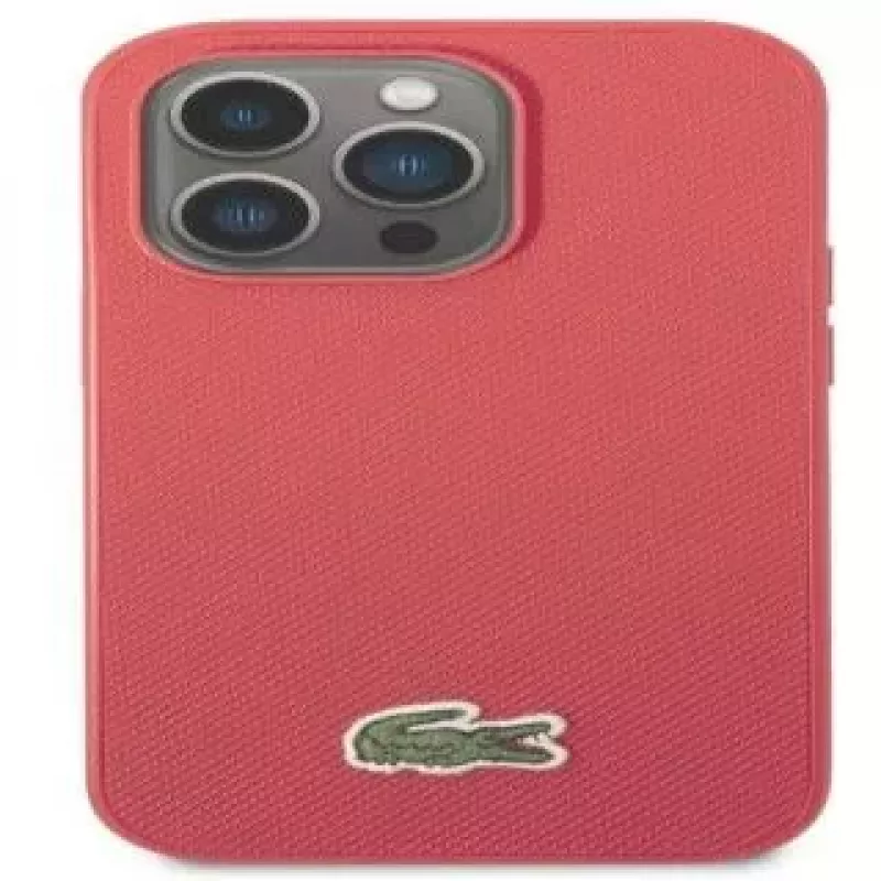 Θήκη Lacoste για Apple iPhone 14 Pro Iconic Petit Pique Logo κόκκινη