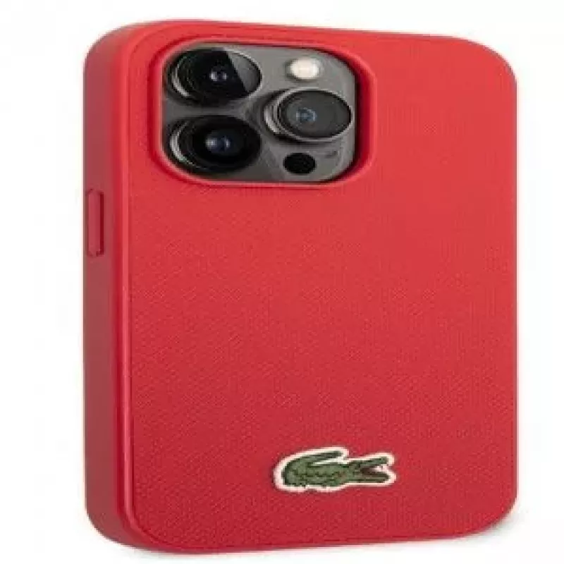 Θήκη Lacoste για Apple iPhone 14 Pro Iconic Petit Pique Logo κόκκινη