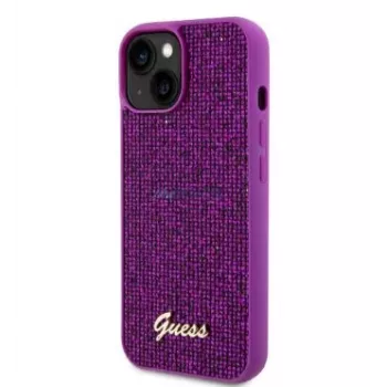 Guess Apple iPhone 15 Sequin Script Logo θήκη ματζέντα