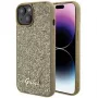 Guess Apple iPhone 15 HC PU Disco Script Metal Gold θήκη πλάτης