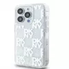 DKNY Apple iPhone 15 Pro 6.1 Hardcase Liquid Glitter Multilogo Λευκό