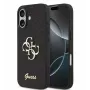 Guess Apple iPhone 17 PU Fixed Glitter 4G Metal Logo Θήκη Μαύρο