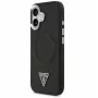 Guess Apple iPhone 17 PU Δερμάτινη Triangle Logo MagSafe Θήκη Μαύρο
