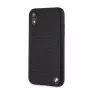 BMW Apple iPhone XR Perforated Leather Σκληρή Θήκη Μαύρο