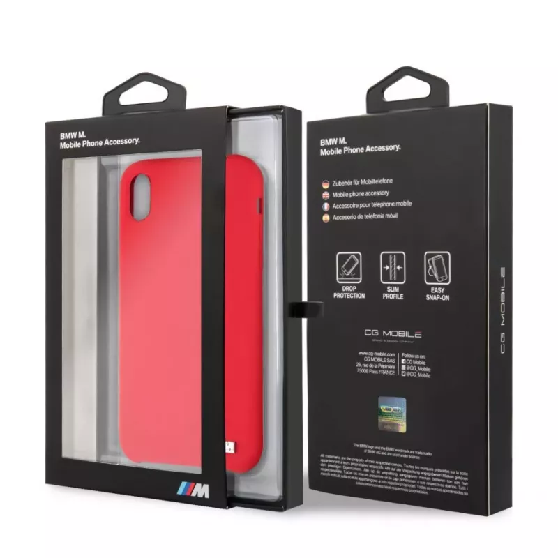 BMW Apple iPhone XR Σκληρή θήκη σιλικόνης Κόκκινο