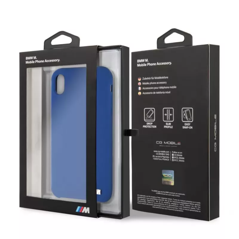 BMW Apple iPhone XR Σκληρή θήκη σιλικόνης Navy