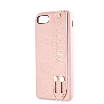 Guess iPhone 7/8/SE 2020 Saffiano Strap Θήκη Rose