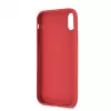 Guess Apple iPhone XR Debossed Θήκη σκληρή PU δέρματος Peony Red