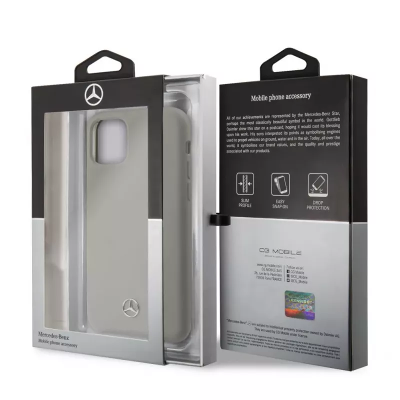 Mercedes-Benz Apple iPhone 11 Θήκη υγρής σιλικόνης Grey